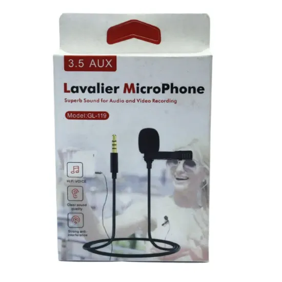 Picture of Lavalier 3.5Mm Hands Free Sman Phone 3.5Mm Clip On Mini Lapel Microphone
