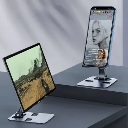 Picture of Adjustable Sturdy Desktop Metal Mobile Stand Phone Holder