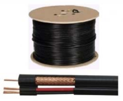 Picture of HIKVISION Coaxial CCTV CABLE with Power Cable (Pure Outdoor) DS‐1LC1SCA2C‐200B ( Solid Copper 200m)