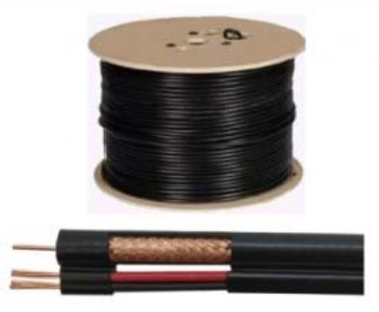 Picture of HIKVISION Coaxial CCTV CABLE with Power Cable (Pure Outdoor) DS‐1LC1SCA2C‐200B ( Solid Copper 200m)