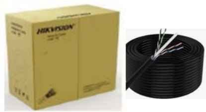 Picture of HIKVISION Outdoor CAT6 Network Cable Solid Copper 305M Black 305m