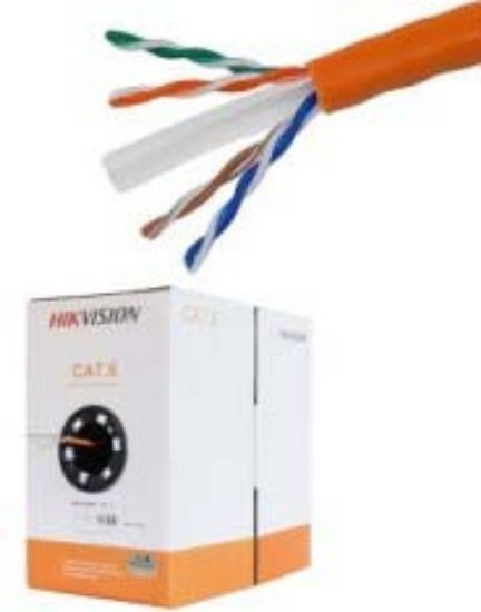 Picture of HIKVISION Network Cable SOLID‐Bare Copper 305M Orange