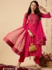 Picture of Women Cotton Blend Kurta Pant Dupatta Set