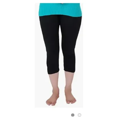 Picture of Women's Knee-Length Leggings Stretchy Leggings Cotton Spandex