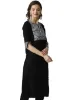 Picture of Women's Rayon Foil Print Straight Kurta