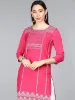 Picture of Women's Crepe Ethnic Motifs Printed Straight Kurta