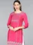 Picture of Women's Crepe Ethnic Motifs Printed Straight Kurta