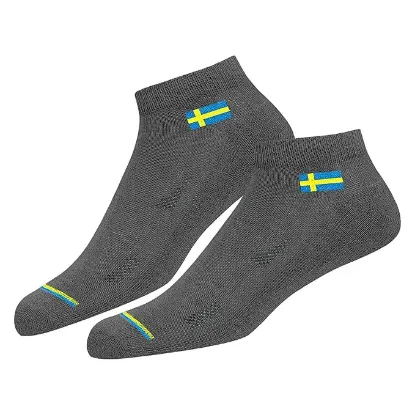 Picture of Solid Cotton Ankle Socks for Men Women, Pack of 12