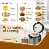 Picture of Royal Electric Rice Cooker,5 Litre Ceramic Coated Inner Bowl,Steam Basket,6 Preset Cooking Function With Advanced Fuzzy Logic,Keep Warm Function,Cooks Up To 8 Cups