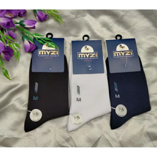 Picture of Pack of 3 Pairs of Pure Cotton Antibacterial Socks for Men