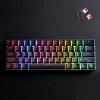 Picture of Bajeal Red Switch Hotswappable Mechanical Gaming Keyboard 61 Keys Rainbow RGB Light - HJK682