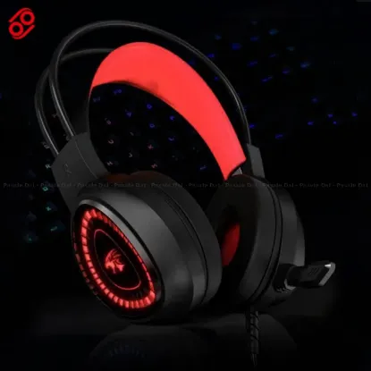Picture of Taidun V1000 Gaming Headset 3.5mm Plug Red LED Gaming Headphone