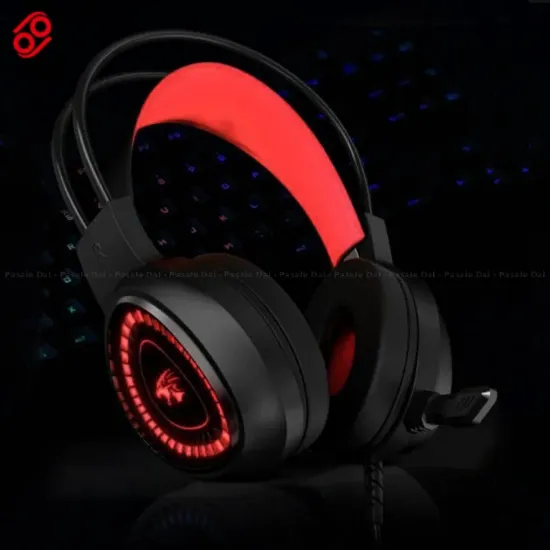 Picture of Taidun V1000 Gaming Headset 3.5mm Plug Red LED Gaming Headphone