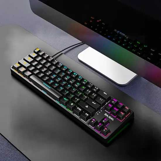 Picture of K71 Hotswappable Keyboard RGB Rainbow Mechanical Gaming Keyboard 71 Keys Detachable Cable - Hotswappable Blue Switch