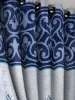 Picture of 2 Piece Garden Panel Eyelet Polyester Door Curtains - 7 Feet, Blue