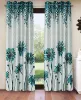 Picture of Home Sizzler 2 Pieces Sunflower Panel Eyelet Polyester Door Curtains - 7 Feet, Turquoise Green