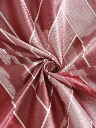 Picture of Home Sizzler 2 Pieces Geometrical Panel Eyelet Polyester Semi Sheer Door Curtains 7 Feet, Grey(Eyelet),Grommet Curtains