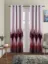 Picture of Polyester Blackout Printed Door Curtains (Pack of 2, 7 Feet, Dark Brown - Maroon)