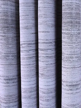 Picture of Polyester Blackout Printed Window Curtains (Pack of 2, 5 Feet, Sky Blue - Grey)