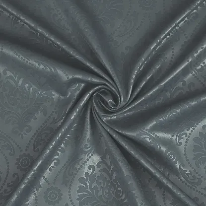 Picture of Polyester Blackout Emboss Door Curtains (Pack of 2, 7 Feet, Grey)