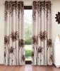 Picture of Home Sizzler 2 Pieces Sunflower Panel Eyelet Polyester Door Curtains - 7 Feet, Brown - Near Me