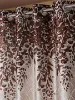 Picture of Home Sizzler 2 Pieces Sunflower Panel Eyelet Polyester Door Curtains - 7 Feet, Brown - Near Me