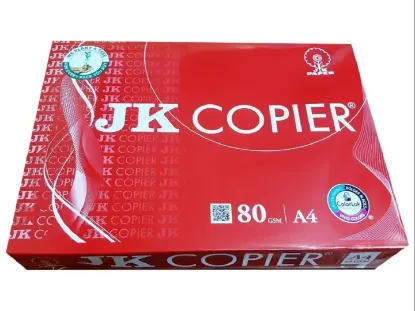 Picture of White JK Copier 80 GSM A4 500 Sheets Copier Paper, Corporate Photocopy Pape
