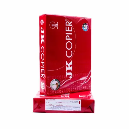 Picture of White JK Copier 80 GSM A4 500 Sheets Copier Paper, Corporate Photocopy Pape