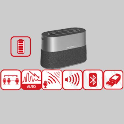 Picture of Hikvision DS‐UAC‐S1(O‐STD) Wireless Conference Speakerphone – 360° Mic, 10hr Battery