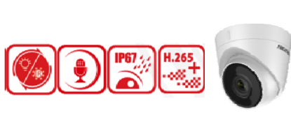 Picture of HIKVISION 2MP Smart Hybrid Light Turret Network Camera DS‐2CD1323G2‐LIU (2.8mm)