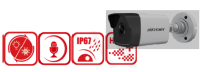 Picture of HIKVISION 2MP Smart Hybrid Light Bullet Network Camera DS‐2CD1023G2‐LIU (4mm)