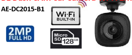 Picture of B1 Dash Cam Car Camera Wi-Fi 2MP (Model: AE‐DC2015‐B1)