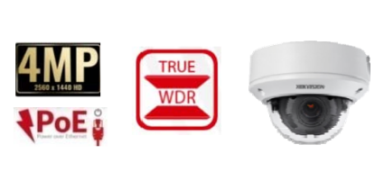 Picture of HIKVISION 4MP Motorized Vari-Focal Dome Network Camera (DS‐2CD1743G0‐IZ)