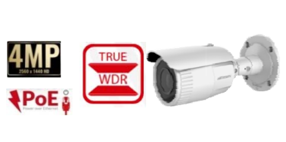 Picture of HIKVISION 4MP Motorized Vari-Focal Bullet Network Camera (DS‐2CD1643G0‐IZ)