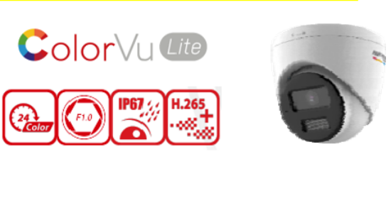 Picture of HIKVISION 2MP ColorVu Lite+ Turret Network Camera (DS‐2CD1327G2‐LUF)