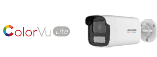 Picture of HIKVISION 4MP ColorVu Lite+ Warm LED Bullet Network Camera (50M Warm Light) DS‐2CD1T47G2‐LUF