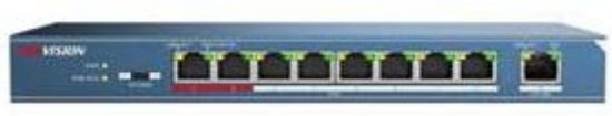 Picture of HIKVISION 8-Port PoE Switch DS‐3E0109P‐E/M(B) – 58W Budget, Metal Enclosure