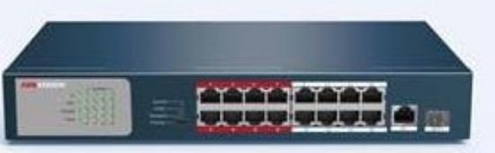 Picture of HIKVISION 16 Port PoE Switch DS‐3E0318P‐E/M(B) – 135W, SFP Uplink, Rack Mount