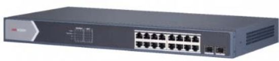 Picture of HIKVISION 16 Port Gigabit PoE Switch DS‐3E0518P‐E/M – 125W, 2 SFP Uplink, Full Metal