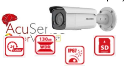 Picture of HIKVISION 4K ColorVu AcuSense Fixed Bullet Network Camera (DS‐2CD2T87G2‐L(4mm))