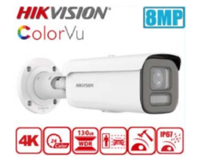 Picture of HIKVISION 4K 8MP ColorVu Motorized Varifocal Bullet Network Camera (DS‐2CD2687G2T‐LZS)