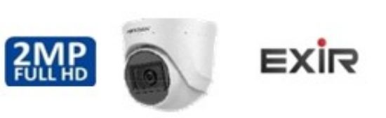 Picture of HIKVISION DS‐2CE76D0T‐EXIPF – 2MP Indoor Fixed Turret Camera (EXIR, 20m IR)