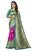 Picture of Printed Bollywood Art Silk Saree (Light Green)