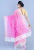 Picture of Printed Sambalpuri Cotton Silk Saree (Pink)