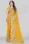 Picture of Printed Daily Wear Georgette Saree (Yellow, Beige)