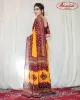 Picture of Printed, Geometric Print Bandhani Georgette Saree (Yellow, Maroon)