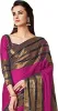 Picture of Striped, Woven, Embellished, Solid/Plain Banarasi Cotton Blend, Art Silk Saree (Pink)