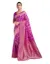 Picture of Women's Art Silk Banarasi Jacquard Saree With Unstitched Blouse Piece