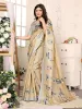 Picture of Womens Elegant Printed Art Silk Saree with Matching Blouse Material - Perfect for Festive and Special Occasions