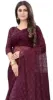 Picture of Self Design Bollywood Net Saree (Purple)
